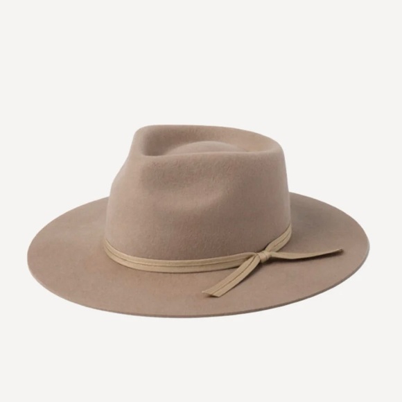 Lack Of Color Zulu Unisex Australian Wool Sand Beige Fedora Hat NEW - Picture 3 of 9